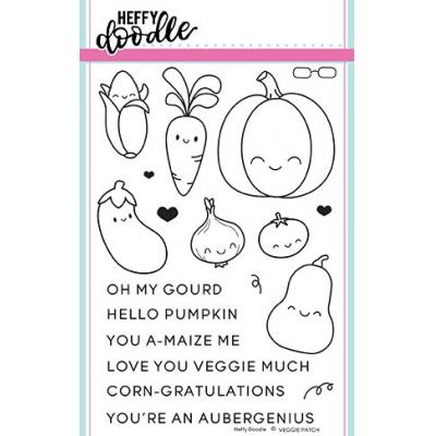 Heffy Doodle Clear Stamps - Veggie Patch